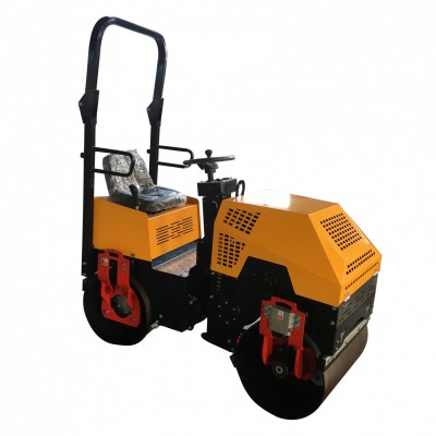 Gasoline/diesel engine ride on double drum vibratory road roller manufacturer