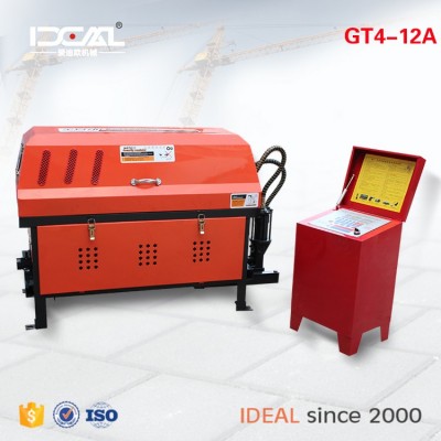 GT4-12 5.5kw electric motor CNC automatic steel bar straightening and cutting machine