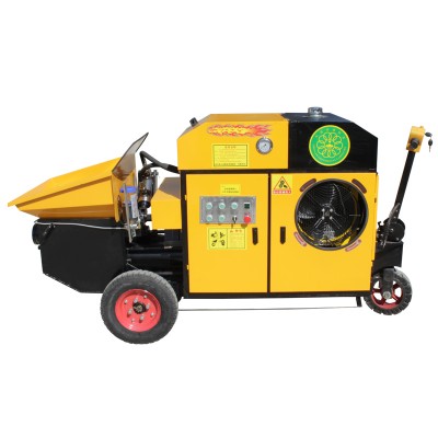 Concrete Pump with Automatic Portable Mixer Secondary Structural Column Pump With Diesel Engine